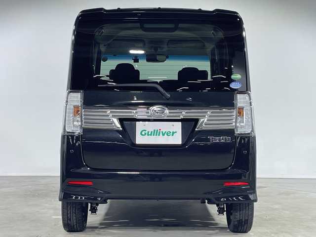 ダイハツ タント カスタム RS トップED SA Ⅲ 福岡県 2017(平29)年 6.3万km ブラックマイカメタリック 社外ナビ　バックカメラ　ＥＴＣ　前方ドラレコ　シートヒーター　両側パワースライドドア　スマートキー　プッシュスタート　衝突軽減ブレーキ　ハーフレザーシート　純正１５インチアルミホイール　アイドリングス