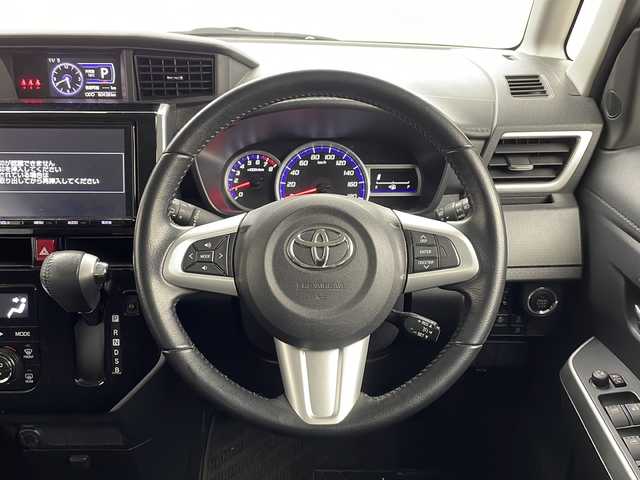 トヨタ ルーミー カスタムG S 茨城県 2018(平30)年 6.1万km レーザーブルークリスタルシャイン 純正ナビ　フルセグ再生可　バックカメラ　両側電動スライドドア　クルーズコントロール　純正14インチAW　純正フロアマット　ビル珍ETC　社外ドライブレコーダー　LEDヘッドライト