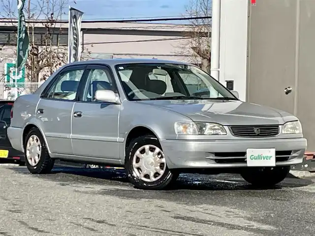 トヨタ カローラ XE サルーン リミテッド 宮城県 2000(平12)年 13.1万km シルバーM ワンオーナー/純正CD/CS/スペアキーあり/保証書/取扱説明書