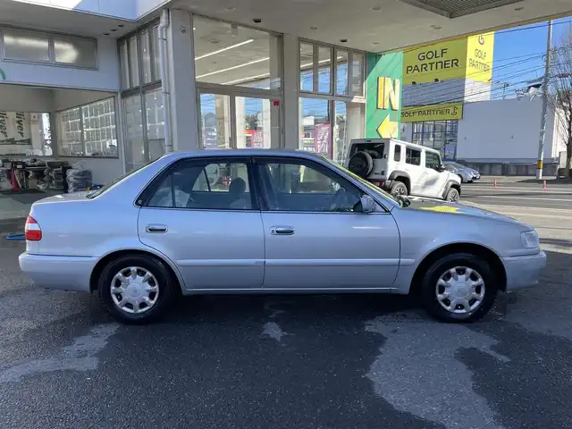 トヨタ カローラ XE サルーン リミテッド 宮城県 2000(平12)年 13.1万km シルバーM ワンオーナー/純正CD/CS/スペアキーあり/保証書/取扱説明書