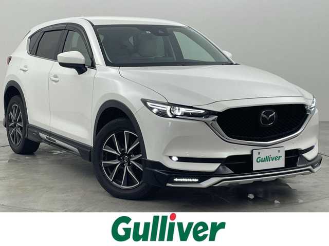 マツダ ＣＸ－５ XD Lパッケージ 福岡県 2017(平29)年 2.3万km スノーフレイクホワイトパールマイカ ＤＡＭＤフルエアロ　/純正ナビ　/フルセグTV/バック、サイドカメラ　/ＥＴＣ　/前後ドライブレコーダー　/レーダークルーズコントロール　/コーナーセンサー　/衝突被害軽減ブレーキ　/レーンキープ　/ＢＳＭ　/ＭＴモード付き　/パワーバックドア　/本革シート　/シートヒーター　/パワーシート　/ステアリングヒーター　/純正１９インチアルミホイール