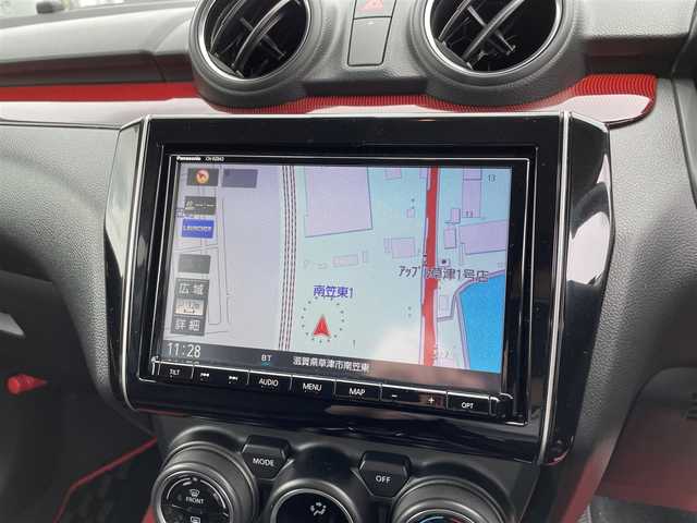 スズキ スイフト スポーツ 滋賀県 2018(平30)年 3.6万km プレミアムシルバーメタリック 純正８型ナビ/【Bluetooth/フルセグTV/SD/USB】/バックカメラ/ドライブレコーダー/ＥＴＣ/シートヒーター/レーダークルーズコントロール/ステアリングスイッチ/パドルシフト/電動格納ミラー/プッシュスタート/ＬＥＤライト/オートライト