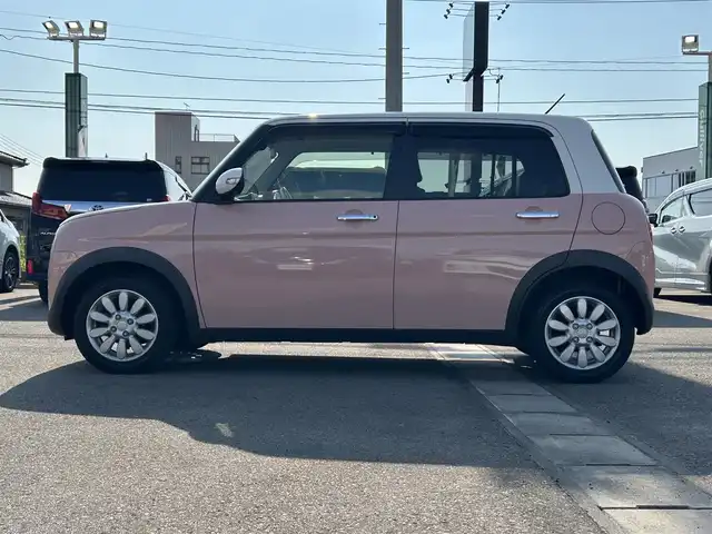スズキ ラパン X 道東・釧路十勝 2020(令2)年 2.5万km コフレピンクパールメタリック/ホワイト2トーンルーフ ４WD/衝突被害軽減/コーナーセンサー/横滑り防止/純正メモリナビ/　【BT　CD　フルセグTV　USB　DVD】/全周囲カメラ/LEDライト/シートヒーター/純正アルミホイール/オートライト/アイドリングストップ/純正フロアマット/スマートキー