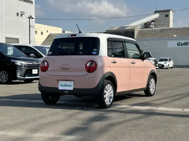 スズキ ラパン X 道東・釧路十勝 2020(令2)年 2.5万km コフレピンクパールメタリック/ホワイト2トーンルーフ ４WD/衝突被害軽減/コーナーセンサー/横滑り防止/純正メモリナビ/　【BT　CD　フルセグTV　USB　DVD】/全周囲カメラ/LEDライト/シートヒーター/純正アルミホイール/オートライト/アイドリングストップ/純正フロアマット/スマートキー