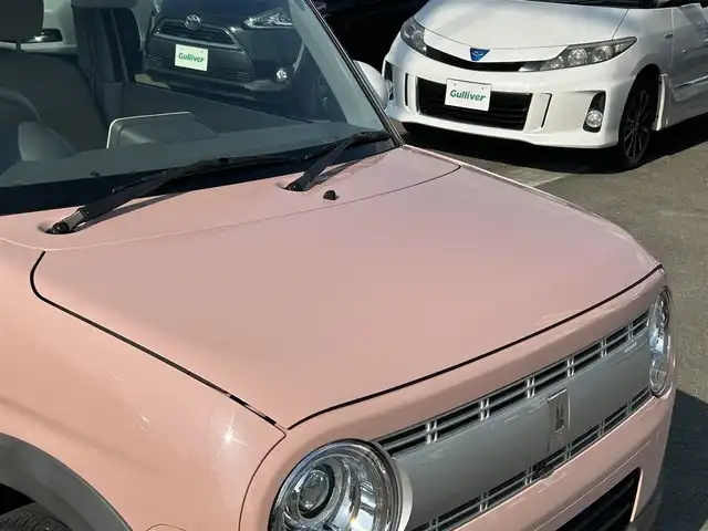 スズキ ラパン X 道東・釧路十勝 2020(令2)年 2.5万km コフレピンクパールメタリック/ホワイト2トーンルーフ ４WD/衝突被害軽減/コーナーセンサー/横滑り防止/純正メモリナビ/　【BT　CD　フルセグTV　USB　DVD】/全周囲カメラ/LEDライト/シートヒーター/純正アルミホイール/オートライト/アイドリングストップ/純正フロアマット/スマートキー