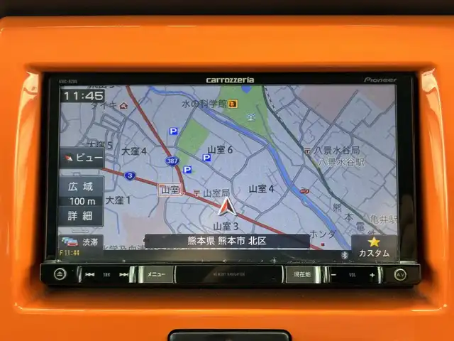 スズキ ハスラー G 熊本県 2015(平27)年 9.9万km パッションオレンジマイカ/スペリアホワイト 純正ディーラーオプションナビ/【フルセグTV/Bluetooth/CD/DVD】/バックカメラ/D席シートヒーター/衝突被害軽減システム/ETC/プッシュスタート/スマートキー/横滑り防止装置/ABS/アイドリングストップ/純正フロアマット/盗難防止装置/保証書/取扱説明書/スペアキー