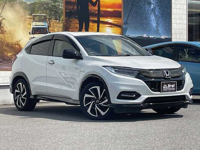 ホンダ ヴェゼル ハイブリッド RS ホンダセンシング 愛知県 2018(平30)年 4万km プラチナホワイトパール 衝突軽減ブレーキ　/レーンキープアシスト　/アダプティブクルーズコントロール　/シートヒーター　/パワーシート　/ナビ　/フルセグＴＶ　/バックカメラ　/ビルトインＥＴＣ　/ＬＥＤヘッドライト/オートライト　/スマートキー