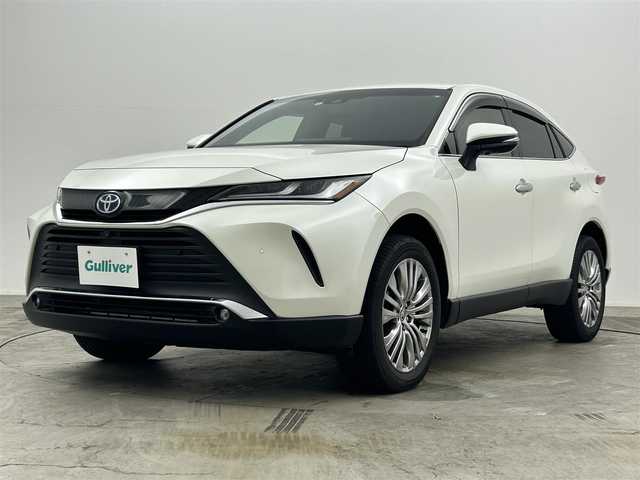 トヨタ ハリアー ハイブリッド Z 岡山県 2022(令4)年 1.8万km ホワイトパールクリスタルシャイン ＪＢＬサウンドシステム/純正１２．３型ディスプレイオーディオ/(USB/AUX/BT/MiraCast/フルセグTV)/全周囲カメラ/ビルトインＥＴＣ２．０/純正ドライブレコーダー/デジタルインナーミラー/パワーリアゲート/衝突軽減ブレーキ/レーンキープアシスト/レーダークルーズコントロール/オートハイビームアシスト/ＬＥＤオートヘッドライト/ブラインドスポットモニター/ミラーヒーター/スマートキー