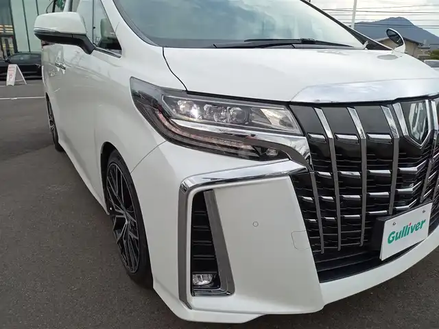 トヨタ アルファード S Cパッケージ 福井県 2021(令3)年 2.4万km ホワイトパールクリスタルシャイン 衝突被害軽減システム/純正メモリナビ/・（フルセグTV/Bluetooth）/バックカメラ/ビルトインETC2.0/デジタルインナーミラー/オートブレーキホールド/D/N席シートヒーター・エアシート/両側パワースライドドア/オートLEDライト/フロントフォグランプ/RS-Rダウンサスペンション換装/純正サスペンション積込/スマートキー