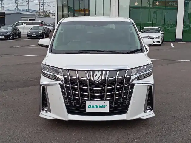 トヨタ アルファード S Cパッケージ 福井県 2021(令3)年 2.4万km ホワイトパールクリスタルシャイン 衝突被害軽減システム/純正メモリナビ/・（フルセグTV/Bluetooth）/バックカメラ/ビルトインETC2.0/デジタルインナーミラー/オートブレーキホールド/D/N席シートヒーター・エアシート/両側パワースライドドア/オートLEDライト/フロントフォグランプ/RS-Rダウンサスペンション換装/純正サスペンション積込/スマートキー
