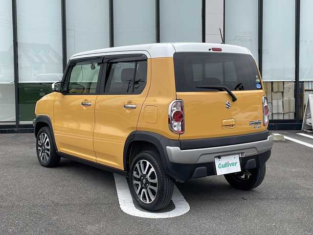 スズキ ハスラー J ターボ 岐阜県 2019(令1)年 0.8万km アクティブイエロー/ホワイト2トーンルーフ 登録時走行距離7480km/社外ＳＤナビ(MDV-D706BTW)/フルセグＴＶ/バックカメラ/ターボ/レーンキープアシスト/プリクラッシュ/シートヒーター/純正アルミホイール(15インチ)/プッシュスタート/スマートキー/前方ドライブレコーダー/Ｂｌｕｅｔｏｏｔｈ接続/パドルシフト/禁煙車/純正フロアマット/キセノンヘッドライト/オートライト/ドアバイザー/CDチェンジャー/ETC/横滑り防止装置/アイドリングストップ/パワーウィンドウ/パワーステアリング/ABS