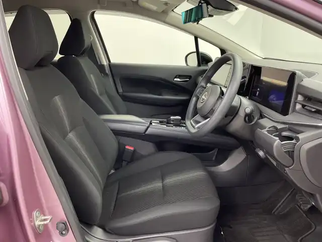 日産 ノート X 鹿児島県 2022(令4)年 1.2万km ピンクⅡ 純正メモリナビ/（AM/FM/CD/DVD/Bluetooth）/アラウンドビューモニター/ブラインドスポットモニター/インテリジェントルームミラー/ETC2.0/ドライブレコーダー/コーナーセンサー/レーンキープアシスト/盗難防止装置/オートライト/LEDヘッドライト/衝突被害軽減システム/純正ドアバイザー