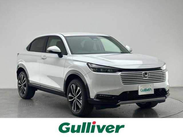 ホンダ ヴェゼル ハイブリッド e:HEV Z 兵庫県 2025(令7)年 0.1千km プラチナホワイトパール 登録済み未使用車/ハーフレザーシート/シートヒーター/ホンダセンシング/純正コネクトナビ＆フルセグTV/（USB＆BT＆AppleCarplay＆Androidauto)/バックカメラ/ワイヤレス充電器/ビルトインETC/パワーバックドア/オートライト/LEDライト/LEDフォグ/ステアリングヒーター/パドルシフト/コーナーセンサー/スマートキー/プッシュスタート