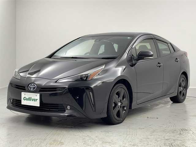 トヨタ プリウス S ツーリングセレ ブラックED 茨城県 2021(令3)年 1.6万km プレシャスブラックパール 純正ナビ　バックモニター　ＬＥＤヘッドライト　衝突軽減ブレーキ　追従クルコン　レーンキープアシスト　純正アルミホイール　ＥＴＣ　黒レザーシート　シートヒーター　ドライブレコーダー　スマートキー　禁煙車