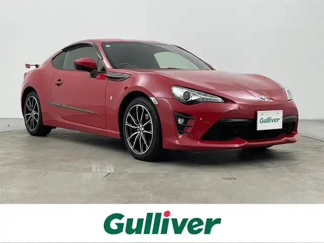 トヨタ ８６ GT リミテッド 大分県 2016(平28)年 2.5万km ピュアレッド 純正SDナビ　型式：NSCD-W66/【ワンセグTV、BT対応、CD、AM/FM】/ステアリングスイッチ/バックカメラ/プッシュスタート/スマートキー/クルーズコントロール/ETC/前後ドライブレコーダー/ハーフレザーシート/・前席シートヒーター/エンジンスターター/横滑り防止装置/電動格納ミラー/純正フロアマット/オートライト/LEDヘッドライト/LEDフォグ/純正17インチアルミホイール
