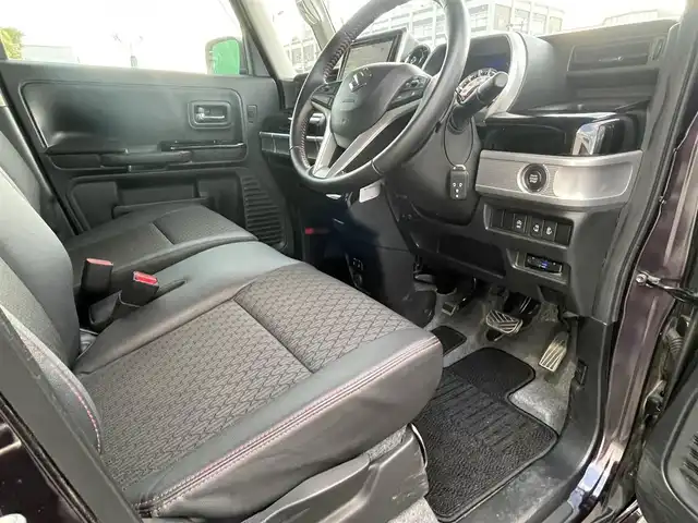 スズキ スペーシア カスタム HYBRID XS ターボ 島根県 2020(令2)年 1.7万km ムーンライトバイオレットPM ワンオーナー　/純正メモリナビ/フルセグTV　/ＤＶＤ再生/Ｂｌｕｅｔｏｏｔｈ接続　/全方位/バック/サイドカメラ/両側パワースライドドア　/アダプティブクルーズコントロール/ビルトインＥＴＣ　/パドルシフト/ハーフレザーシート/運転席シートヒーター/衝突軽減ブレーキ/レーンキープアシスト/ヘッドアップディスプレイ/後方コーナーセンサー/スマートキー/純正LEDヘッドライト/純正１５インチアルミホイール/純正フロアマット/保証書・取扱説明書/スペアキー1本