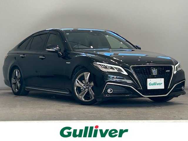 トヨタ クラウン ハイブリッド RS アドバンス 宮城県 2019(令1)年 7.1万km プレシャスブラックパール トヨタセーフティセンス/・プリクラッシュセーフティ/・レーントレーシングアシスト/・レーダークルーズコントロール/・ロードサインアシスト/・アダプティブハイビームシステム/・ブラインドスポットモニター/・インテリジェントクリアランスソナー/・パーキングアシスト/・リヤクロストラフィックオートブレーキ/純正ナビ/・フルセグTV/Bluetooth/CD/AUX/USB/・全方位カメラ/・ETC2.0/・ドライブレコーダー/デジタルインナーミラー/ヘッドアップディスプレイ/電動パーキングブレーキ/・オートブレーキホールド/100V充電/パドルシフト/ハーフレザーシート/・パワーシート（運転席/助手席）/・シートヒーター（運転席/助手席）/・シートメモリー（運転席）/・ステアリグヒーター/・ステアリングスイッチ/LEDヘッドライト/・オートライト/・フォグランプ/純正アルミホイール/純正フロアマット