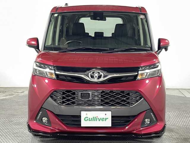 トヨタ タンク カスタムG－T 広島県 2018(平30)年 2.5万km マゼンタベリーマイカM 社外ナビ　/両側パワースライドドア　/バックカメラ　/フルセグ　/クルーズコントロール　/レーンキープアシスト　/衝突軽減　/オートライト　/LEDヘッドランプ　/スマートキー　/フォグランプ　/Bluetooth　/ETC/純正15インチアルミホイール(175/55/R15)/エアバック（運転席/助手席）