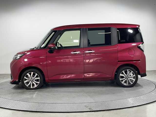 トヨタ タンク カスタムG－T 広島県 2018(平30)年 2.5万km マゼンタベリーマイカM 社外ナビ　/両側パワースライドドア　/バックカメラ　/フルセグ　/クルーズコントロール　/レーンキープアシスト　/衝突軽減　/オートライト　/LEDヘッドランプ　/スマートキー　/フォグランプ　/Bluetooth　/ETC/純正15インチアルミホイール(175/55/R15)/エアバック（運転席/助手席）