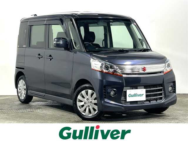 スズキ スペーシア カスタム XS 大阪府 2014(平26)年 3.9万km ルナグレーパールメタリック 社外ナビ(フルセグ/DVD再生/Bluetooth) バックカメラ ETC アイドリングストップ オートライト 片側パワースライドドア スマートキー プッシュスタート HIDヘッドライト