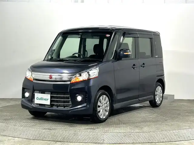 スズキ スペーシア カスタム XS 大阪府 2014(平26)年 3.9万km ルナグレーパールメタリック 社外ナビ(フルセグ/DVD再生/Bluetooth) バックカメラ ETC アイドリングストップ オートライト 片側パワースライドドア スマートキー プッシュスタート HIDヘッドライト