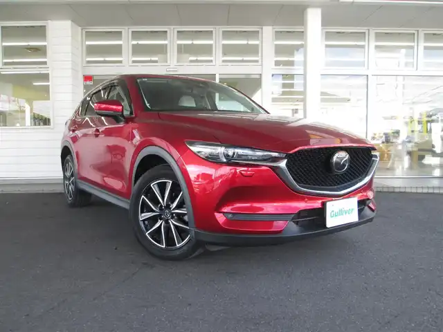 マツダ ＣＸ－５ XD Lパッケージ 千葉県 2017(平29)年 5.5万km ソウルレッドクリスタルM 4WD/サンルーフ/白革シート/純正マツダコネクトナビ/純正BOSEスピーカーサウンドシステム/【CD/DVD/BT/USB/AUX/フルセグTV】/ヘッドアップディスプレイ/ステアリングリモコン/ヒーター/バックカメラ/左サイドカメラ/純正ドライブレコーダー(前のみ)/純正ETC2.0/パワーバックドア/前席パワーシート/全席シートヒーター/フロント、リアコーナーセンサー/電動パーキングブレーキ/オートブレーキホールド/ＬＥＤヘッドライト/LEDフォグ/レーダークルーズコントロール/純正トノカバー/スペアキー(板キーのみ)/新車保証書/取扱説明書