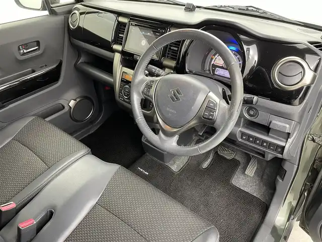 スズキ ハスラー Jスタイル Ⅱ ターボ 群馬県 2017(平29)年 8.1万km クールカーキPM デュアルカメラブレーキサポート　スズキコネクトナビ　全方位モニター　クルーズコントロール　ＨＩＤオートライト　ハーフレザーシート　シートヒーター　純正１５インチＡＷ　ステアリングリモコン　ＥＴＣ　禁煙