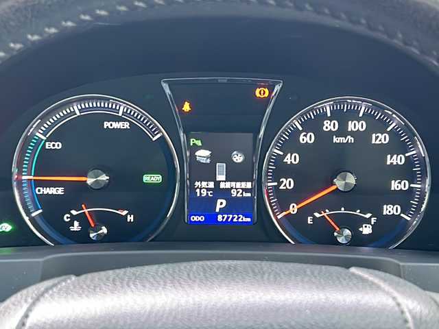 トヨタ クラウン ハイブリッド アスリートS 愛知県 2013(平25)年 8.8万km プレシャスシルバー 純正ナビ　/バックカメラ　/Ｂｌｕｅｔｏｏｔｈ　/フルセグＴＶ　/レザーシート　/シートヒーター　/エアーシート　/パワーシート　/クルーズコントロール　/ＥＴＣ　/前後ドラレコ　/前後コーナーセンサー　/ハンドルヒーター