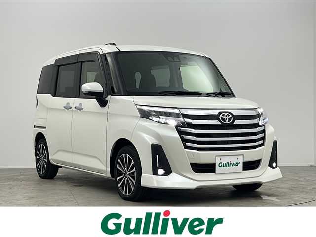トヨタ ルーミー カスタムG－T 大阪府 2022(令4)年 1.3万km パールホワイトⅢ 純正9型ナビ/・フルセグTV/・BT AUDIO/全方位カメラ/両側パワースライドドア/ETC/ドライブレコーダー/衝突被害軽減システム/レーンキープアシスト/コーナーセンサー前後/クルーズコントロール追従/シートバックテーブル/サンシェード/シートヒーター/LEDヘッドライト/純正15インチAW/純正フロアマット/スマートキー