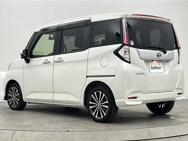 トヨタ ルーミー カスタムG－T 大阪府 2022(令4)年 1.3万km パールホワイトⅢ 純正9型ナビ/・フルセグTV/・BT AUDIO/全方位カメラ/両側パワースライドドア/ETC/ドライブレコーダー/衝突被害軽減システム/レーンキープアシスト/コーナーセンサー前後/クルーズコントロール追従/シートバックテーブル/サンシェード/シートヒーター/LEDヘッドライト/純正15インチAW/純正フロアマット/スマートキー