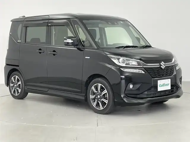 スズキ ソリオ バンディット HV MV Dカメラ ブレーキS 愛知県 2019(令1)年 3万km スーパーブラックパール 社外ナビ/パワースライドドア/衝突被害軽減システム/純正15インチアルミホイール/ワンセグTV/LEDヘッドライト/プッシュスタート/電動格納ミラー