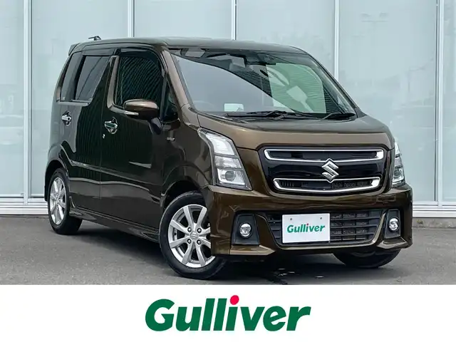 スズキ ワゴンＲ スティングレー HYBRID X 神奈川県 2018(平30)年 3万km ブレイブカーキP ワンオーナー/純正８インチナビ　/Bluetooth/バックカメラ　/フルセグテレビ　　/ドライブレコーダー/レーンキープアシスト　/衝突被害軽減システム /LEDヘッドライト　/シートヒーター/プッシュスタート/スマートキー/ビルトインETC/ドアバイザー/純正アルミホイール/保証書/取扱説明書/記録簿