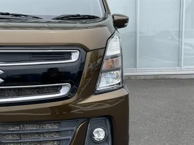 スズキ ワゴンＲ スティングレー HYBRID X 神奈川県 2018(平30)年 3万km ブレイブカーキP ワンオーナー/純正８インチナビ　/Bluetooth/バックカメラ　/フルセグテレビ　　/ドライブレコーダー/レーンキープアシスト　/衝突被害軽減システム /LEDヘッドライト　/シートヒーター/プッシュスタート/スマートキー/ビルトインETC/ドアバイザー/純正アルミホイール/保証書/取扱説明書/記録簿