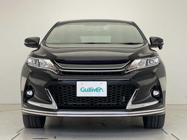 トヨタ ハリアー エレガンス G’s 愛知県 2015(平27)年 4.1万km スパークリングブラックパールクリスタルシャイン ・アルパイン9インチナビ/Bluetooth/CD/DVD/TV/・バックカメラ/・ビルドインETC/・前方ドライブレコーダー/・寒冷地仕様/・ステアリングスイッチ/・横滑り防止装置/・盗難防止装置/・ハーフレザーシート/・パワーシート（D席）/・LEDオートライト/・フォグランプ/・社外20インチアルミホイール/・社外フロアマット/・MTモード付AT/・社外テールランプ/・アルパインツィーター/・プッシュスタートボタン/・スマートキー/・W＋サイドエアバッグ/・カーテンエアバッグ