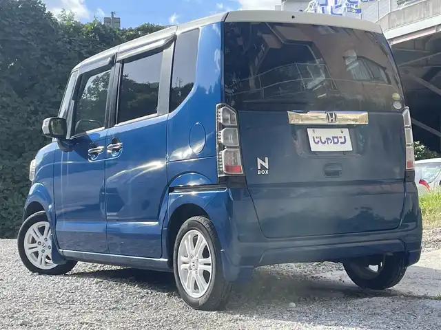ホンダ Ｎ ＢＯＸ SSパッケージ 兵庫県 2014(平26)年 6.5万km 青／白 (株)IDOMが運営する【じしゃロン神戸名谷店】の自社ローン専用車両になりますこちらは現金またはオートローンご利用時の価格です。自社ローンご希望の方は別途その旨お申付け下さい。/純正SDナビ/バックカメラ/プッシュスタート/両側パワースライドドア/ETC/前後ドラレコ
