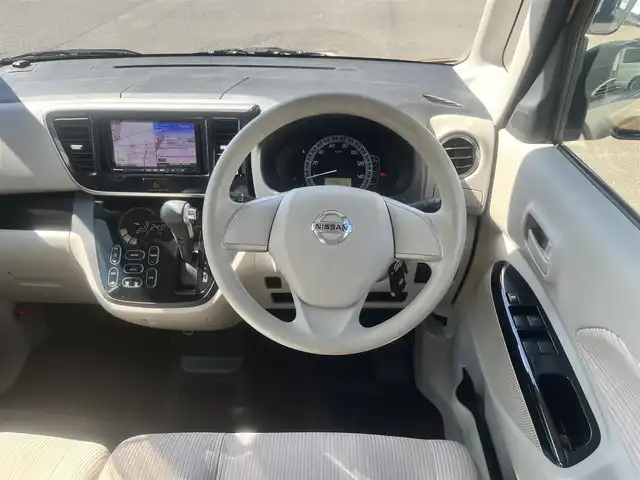日産 デイズ ルークス ハイウェイスターX 島根県 2014(平26)年 14.5万km ピンクゴールドM ワンオーナー　/社外ＨＤＤナビ　/フルセグＴＶ　/ＤＶＤ再生　/Ｂｌｕｅｔｏｏｔｈ接続　/全方位／バックカメラ　/アイドリングストップ　/衝突軽減ブレーキ　/片側パワースライドドア　/前方コーナーセンサー　/スマートキー　/プッシュスタート/純正ＬＥＤヘッドライト/純正フロアマット/保証書・取扱説明書