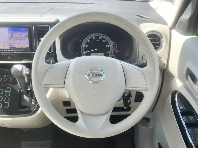日産 デイズ ルークス ハイウェイスターX 島根県 2014(平26)年 14.5万km ピンクゴールドM ワンオーナー　/社外ＨＤＤナビ　/フルセグＴＶ　/ＤＶＤ再生　/Ｂｌｕｅｔｏｏｔｈ接続　/全方位／バックカメラ　/アイドリングストップ　/衝突軽減ブレーキ　/片側パワースライドドア　/前方コーナーセンサー　/スマートキー　/プッシュスタート/純正ＬＥＤヘッドライト/純正フロアマット/保証書・取扱説明書