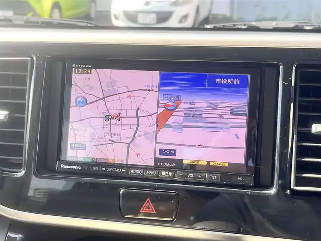 日産 デイズ ルークス ハイウェイスターX 島根県 2014(平26)年 14.5万km ピンクゴールドM ワンオーナー　/社外ＨＤＤナビ　/フルセグＴＶ　/ＤＶＤ再生　/Ｂｌｕｅｔｏｏｔｈ接続　/全方位／バックカメラ　/アイドリングストップ　/衝突軽減ブレーキ　/片側パワースライドドア　/前方コーナーセンサー　/スマートキー　/プッシュスタート/純正ＬＥＤヘッドライト/純正フロアマット/保証書・取扱説明書