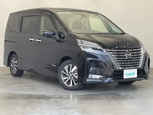 日産 セレナ ハイウェイスター V 栃木県 2020(令2)年 2.5万km ダイヤモンドブラック 純正10インチナビ/(Bluetooth/CD/DVD/フルセグTV/MSV)/全方位カメラ/プロパイロット/コーナーセンサー/ETC/ドラレコ/禁煙車/両側パワスラ/衝突軽減ブレーキ/後席モニター/オートライト/LEDヘッドライト/横滑り防止装置/フォグランプ/スマートキー/プッシュスタート/ステアリングスイッチ/革巻きステアリング/ウィンカーミラー/電動格納ミラー/純正16インチアルミホイール/純正フロアマット