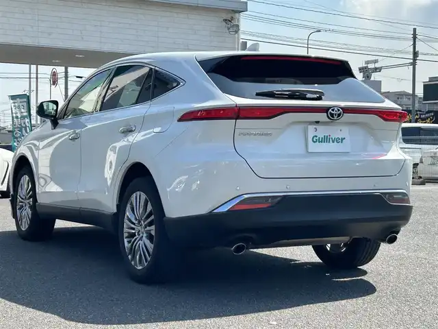 トヨタ ハリアー Z レザーパッケージ 広島県 2020(令2)年 3.7万km ホワイトパールクリスタルシャイン ワンオーナー/メーカーオプションナビ/　（フルセグテレビ/Bluetooth/AM/FM）/JBLプレミアムサウンド/GRエアロパーツ/調光パノラマルーフ/デジタルインナーミラー/レーダークルーズコントロール/全方位モニター/ヘッドアップディスプレイ/電動リアゲート/パワーシート/エアシート/純正19インチアルミホイール/ETC2.0/USB入力端子/コーナーセンサー/ブラインドスポットモニター/ワイヤレスチャージャー/電子パーキング/オートブレーキホールド/ステアリングヒーター/横滑り防止装置/レーンキープアシスト/オートマチックハイビーム/フロアマット/LEDヘッドライト/フォグランプ/衝突被害軽減システム/盗難防止装置/W+サイドエアバック/カーテンエアバック/スペアキー/保証書/取扱説明書