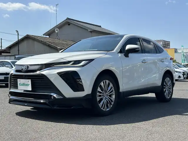 トヨタ ハリアー Z レザーパッケージ 広島県 2020(令2)年 3.7万km ホワイトパールクリスタルシャイン ワンオーナー/メーカーオプションナビ/　（フルセグテレビ/Bluetooth/AM/FM）/JBLプレミアムサウンド/GRエアロパーツ/調光パノラマルーフ/デジタルインナーミラー/レーダークルーズコントロール/全方位モニター/ヘッドアップディスプレイ/電動リアゲート/パワーシート/エアシート/純正19インチアルミホイール/ETC2.0/USB入力端子/コーナーセンサー/ブラインドスポットモニター/ワイヤレスチャージャー/電子パーキング/オートブレーキホールド/ステアリングヒーター/横滑り防止装置/レーンキープアシスト/オートマチックハイビーム/フロアマット/LEDヘッドライト/フォグランプ/衝突被害軽減システム/盗難防止装置/W+サイドエアバック/カーテンエアバック/スペアキー/保証書/取扱説明書