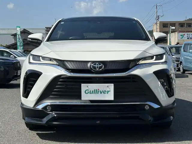 トヨタ ハリアー Z レザーパッケージ 広島県 2020(令2)年 3.7万km ホワイトパールクリスタルシャイン ワンオーナー/メーカーオプションナビ/　（フルセグテレビ/Bluetooth/AM/FM）/JBLプレミアムサウンド/GRエアロパーツ/調光パノラマルーフ/デジタルインナーミラー/レーダークルーズコントロール/全方位モニター/ヘッドアップディスプレイ/電動リアゲート/パワーシート/エアシート/純正19インチアルミホイール/ETC2.0/USB入力端子/コーナーセンサー/ブラインドスポットモニター/ワイヤレスチャージャー/電子パーキング/オートブレーキホールド/ステアリングヒーター/横滑り防止装置/レーンキープアシスト/オートマチックハイビーム/フロアマット/LEDヘッドライト/フォグランプ/衝突被害軽減システム/盗難防止装置/W+サイドエアバック/カーテンエアバック/スペアキー/保証書/取扱説明書