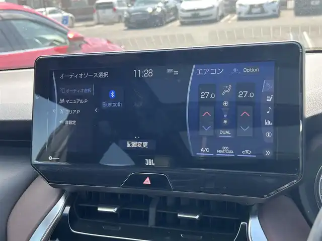 トヨタ ハリアー Z レザーパッケージ 広島県 2020(令2)年 3.7万km ホワイトパールクリスタルシャイン ワンオーナー/メーカーオプションナビ/　（フルセグテレビ/Bluetooth/AM/FM）/JBLプレミアムサウンド/GRエアロパーツ/調光パノラマルーフ/デジタルインナーミラー/レーダークルーズコントロール/全方位モニター/ヘッドアップディスプレイ/電動リアゲート/パワーシート/エアシート/純正19インチアルミホイール/ETC2.0/USB入力端子/コーナーセンサー/ブラインドスポットモニター/ワイヤレスチャージャー/電子パーキング/オートブレーキホールド/ステアリングヒーター/横滑り防止装置/レーンキープアシスト/オートマチックハイビーム/フロアマット/LEDヘッドライト/フォグランプ/衝突被害軽減システム/盗難防止装置/W+サイドエアバック/カーテンエアバック/スペアキー/保証書/取扱説明書