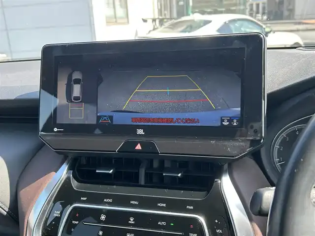 トヨタ ハリアー Z レザーパッケージ 広島県 2020(令2)年 3.7万km ホワイトパールクリスタルシャイン ワンオーナー/メーカーオプションナビ/　（フルセグテレビ/Bluetooth/AM/FM）/JBLプレミアムサウンド/GRエアロパーツ/調光パノラマルーフ/デジタルインナーミラー/レーダークルーズコントロール/全方位モニター/ヘッドアップディスプレイ/電動リアゲート/パワーシート/エアシート/純正19インチアルミホイール/ETC2.0/USB入力端子/コーナーセンサー/ブラインドスポットモニター/ワイヤレスチャージャー/電子パーキング/オートブレーキホールド/ステアリングヒーター/横滑り防止装置/レーンキープアシスト/オートマチックハイビーム/フロアマット/LEDヘッドライト/フォグランプ/衝突被害軽減システム/盗難防止装置/W+サイドエアバック/カーテンエアバック/スペアキー/保証書/取扱説明書