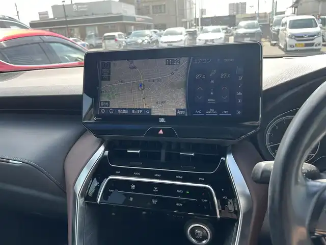 トヨタ ハリアー Z レザーパッケージ 広島県 2020(令2)年 3.7万km ホワイトパールクリスタルシャイン ワンオーナー/メーカーオプションナビ/　（フルセグテレビ/Bluetooth/AM/FM）/JBLプレミアムサウンド/GRエアロパーツ/調光パノラマルーフ/デジタルインナーミラー/レーダークルーズコントロール/全方位モニター/ヘッドアップディスプレイ/電動リアゲート/パワーシート/エアシート/純正19インチアルミホイール/ETC2.0/USB入力端子/コーナーセンサー/ブラインドスポットモニター/ワイヤレスチャージャー/電子パーキング/オートブレーキホールド/ステアリングヒーター/横滑り防止装置/レーンキープアシスト/オートマチックハイビーム/フロアマット/LEDヘッドライト/フォグランプ/衝突被害軽減システム/盗難防止装置/W+サイドエアバック/カーテンエアバック/スペアキー/保証書/取扱説明書