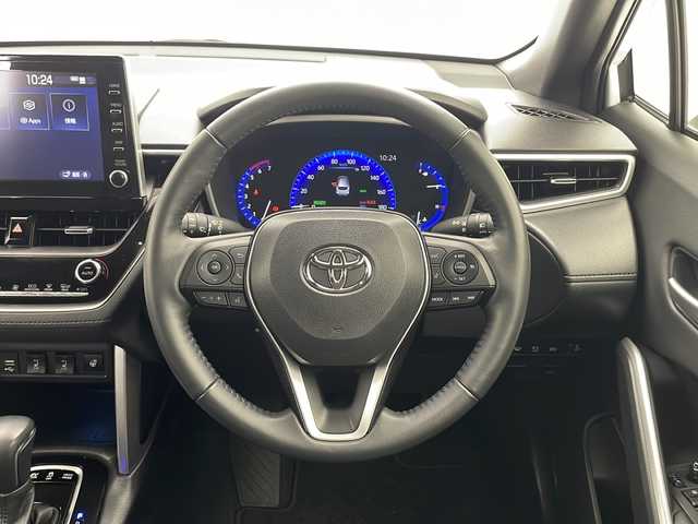 トヨタ カローラ クロス ハイブリッド Z 千葉県 2022(令4)年 2.1万km プラチナホワイトパールマイカ モデリスタエアロ　/ディスプレイオーディオ　/全方位モニター/フルセグＴＶ　/Ｂｌｕｅｔｏｏｔｈ　Ｍｉｒａｃａｓｔ　ＵＳＢ　/ハーフレザーシート　/Ｄ席パワーシート　/前席シートヒーター　/パワーバックドア　/衝突被害軽減ブレーキ　/ＢＳＭ/前後コーナーセンサー/追従クルーズコントロール/レーンキープアシスト/ステアリングヒーター/LEDヘッドライト/純正フロアマット/スマートキー