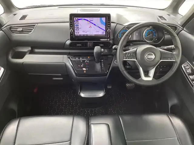 日産 ルークス ハイウェイスター Gターボ 京都府 2021(令3)年 1.4万km ホワイトパール  ワンオーナー/ エマージェンシーブレーキ/ 両側パワースライドドア/ 革調シートカバー/ プラズマクラスターリアファン/ シートバックテーブル×2/ リアロールサンシェイド/ USBソケット/ 純正9インチナビ　フルセグ/ アラウンドビューモニター/ CD DVD再生/ BTオーディオ/ SD REC/ ドライブレコーダー/ インテリキーレス　スペアあり/ エンジンプッシュスタート/ 保証書　取説　/ 登録時走行距離　13347キロ