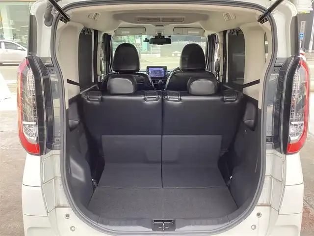 日産 ルークス ハイウェイスター Gターボ 京都府 2021(令3)年 1.4万km ホワイトパール  ワンオーナー/ エマージェンシーブレーキ/ 両側パワースライドドア/ 革調シートカバー/ プラズマクラスターリアファン/ シートバックテーブル×2/ リアロールサンシェイド/ USBソケット/ 純正9インチナビ　フルセグ/ アラウンドビューモニター/ CD DVD再生/ BTオーディオ/ SD REC/ ドライブレコーダー/ インテリキーレス　スペアあり/ エンジンプッシュスタート/ 保証書　取説　/ 登録時走行距離　13347キロ