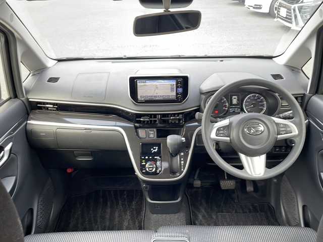 ダイハツ ムーヴ カスタム X VS SAⅢ 山口県 2022(令4)年 4.6万km ブラックマイカメタリック ワンオーナー車/純正メモリナビ/Bluetooth/フルセグTV/全周囲＆バックカメラ/スマートキー＆プッシュスタート/前方ドライブレコーダー/衝突軽減ブレーキ/横滑り防止装置/オートマチックハイビーム/アイドリングストップ/D/席シートヒーター/ステアリングスイッチ/LEDヘッドライト/LEDフォグライト/オートライト/USBポート/純正14インチAW/保証書・取説/スペアキー1個