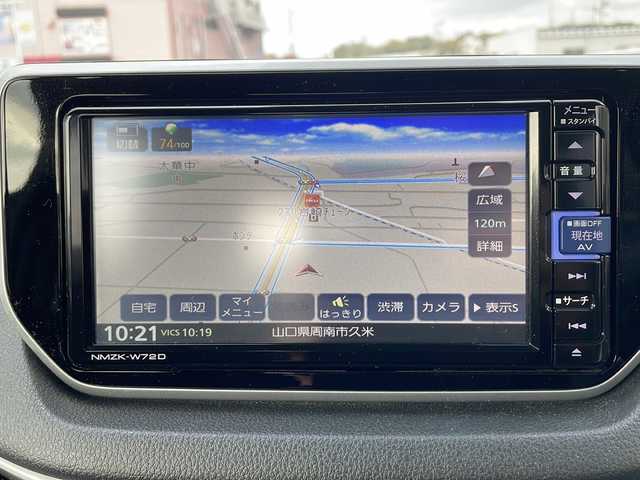 ダイハツ ムーヴ カスタム X VS SAⅢ 山口県 2022(令4)年 4.6万km ブラックマイカメタリック ワンオーナー車/純正メモリナビ/Bluetooth/フルセグTV/全周囲＆バックカメラ/スマートキー＆プッシュスタート/前方ドライブレコーダー/衝突軽減ブレーキ/横滑り防止装置/オートマチックハイビーム/アイドリングストップ/D/席シートヒーター/ステアリングスイッチ/LEDヘッドライト/LEDフォグライト/オートライト/USBポート/純正14インチAW/保証書・取説/スペアキー1個